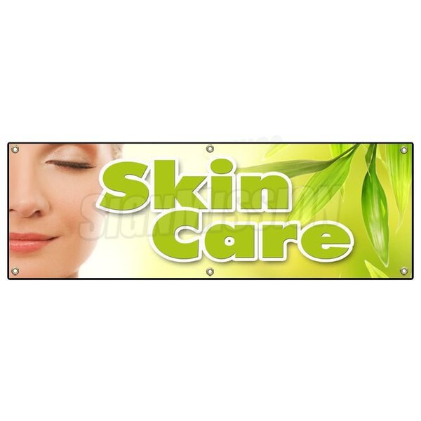 SKIN CARE BANNER SIGN esthetician spa massage salon dermatologist